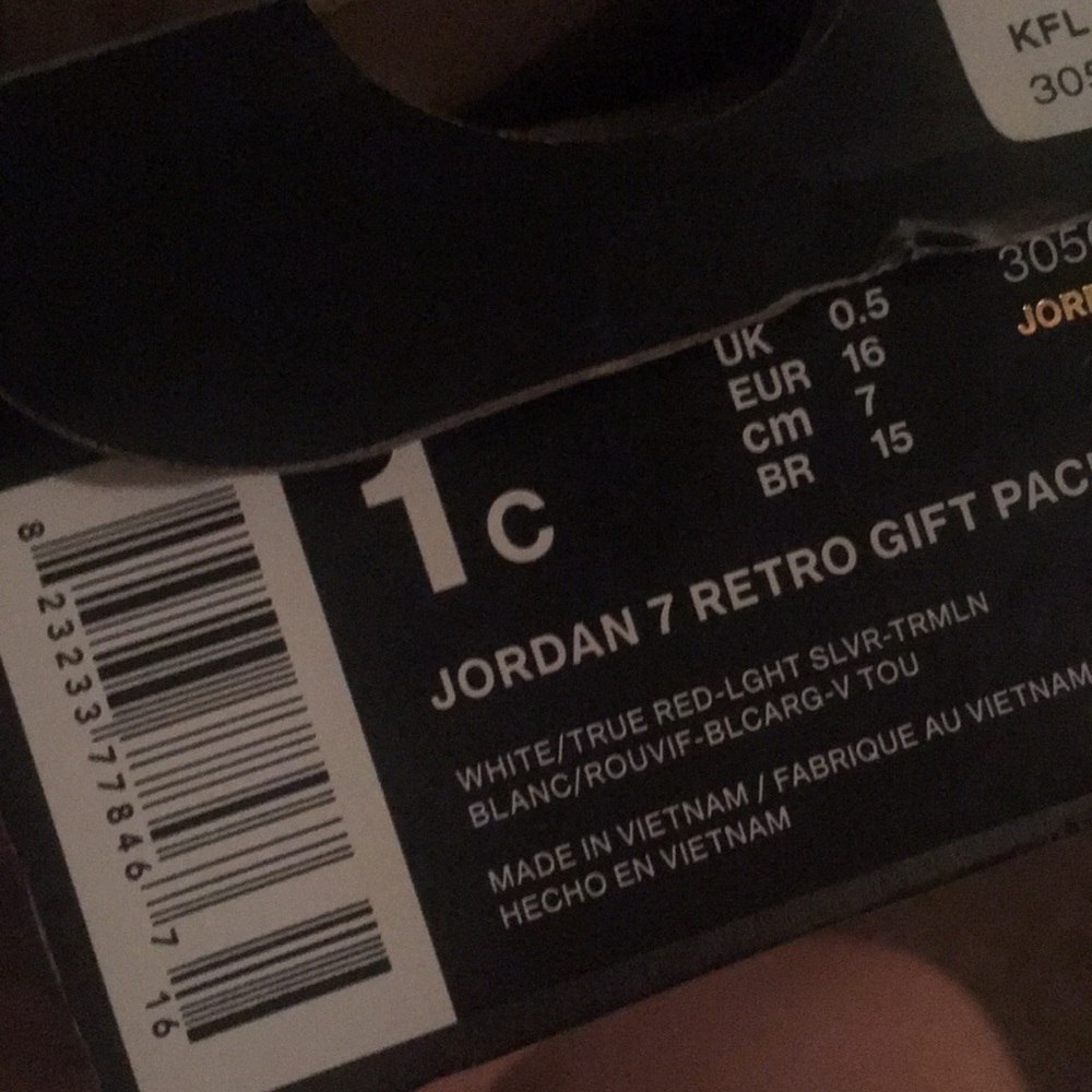 Jordan 7 infant
